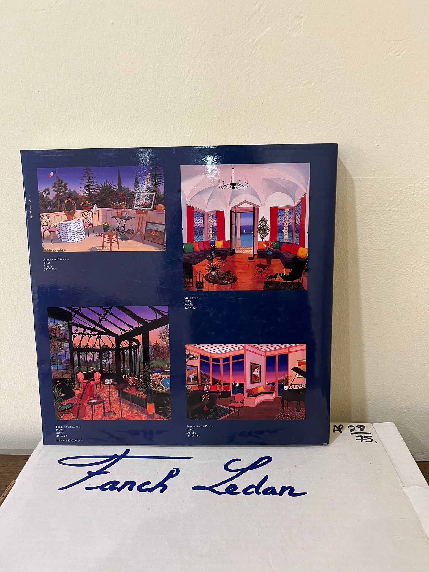 Back cover of Fanch Ledan Art Book