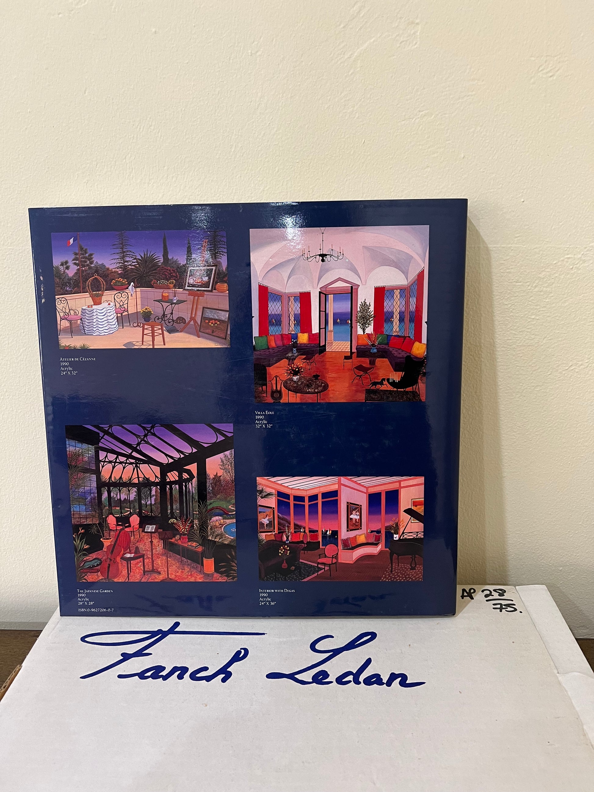 Back cover of Fanch Ledan Art Book
