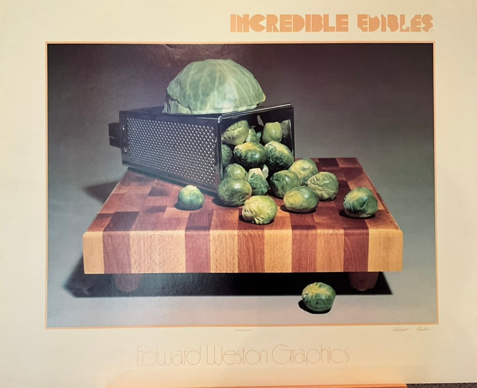 Incredible Edibles-Edward Weston Graphics "Cabbagesprouts"
