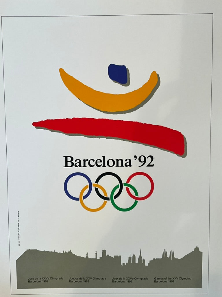 Olympic poster print 1992 Barcelona, Spain