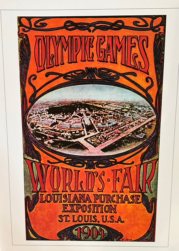 Olympic poster print St. Louis 1904