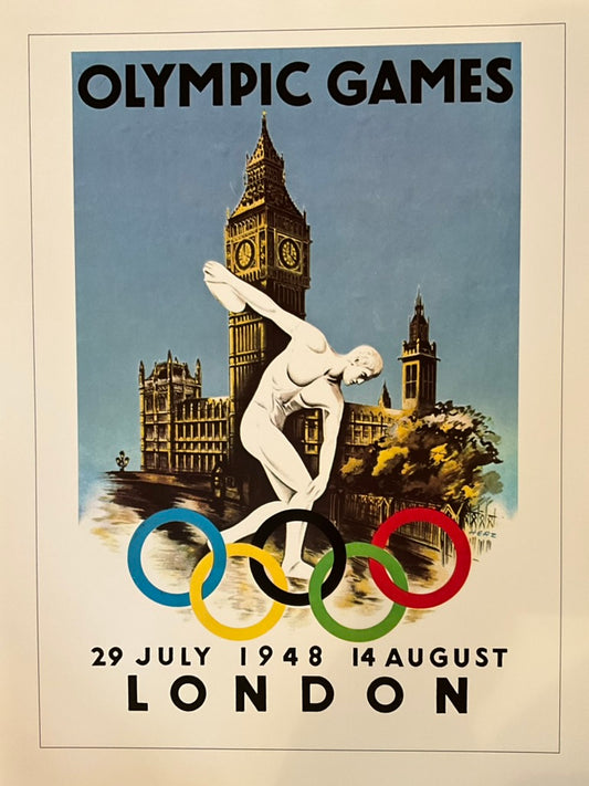 Unframed olympic poster print 1948 London 