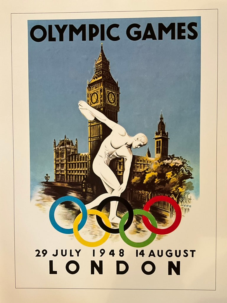 Olympic poster print 1948 London