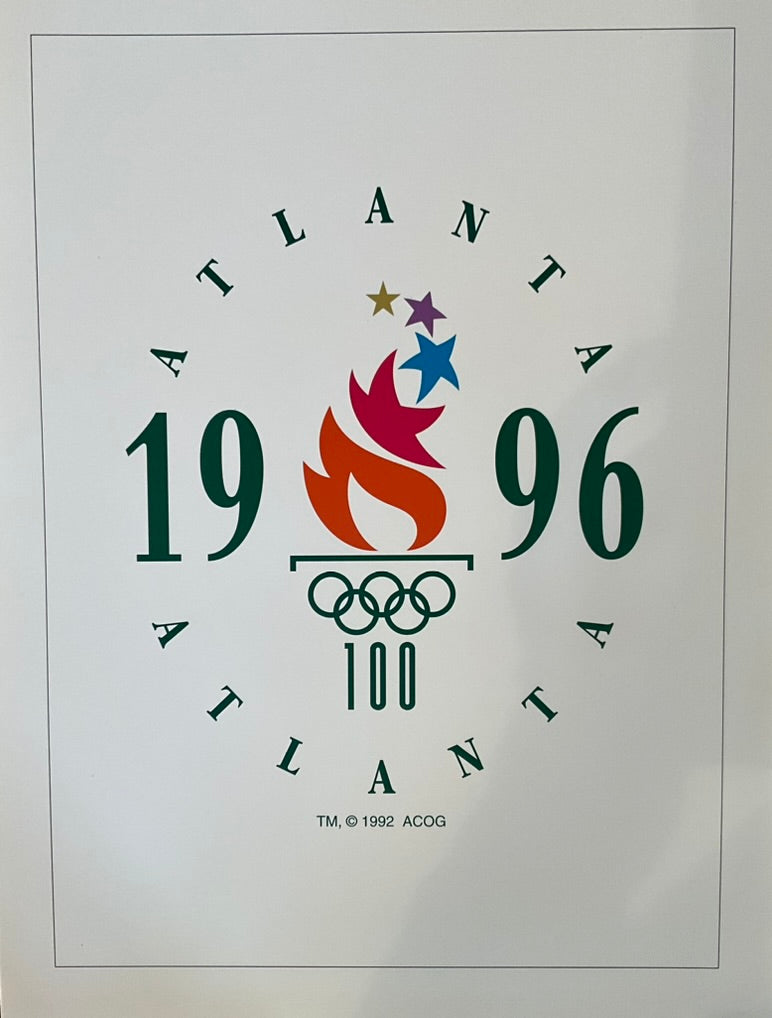 Olympic poster print 1996 Atlanta, USA