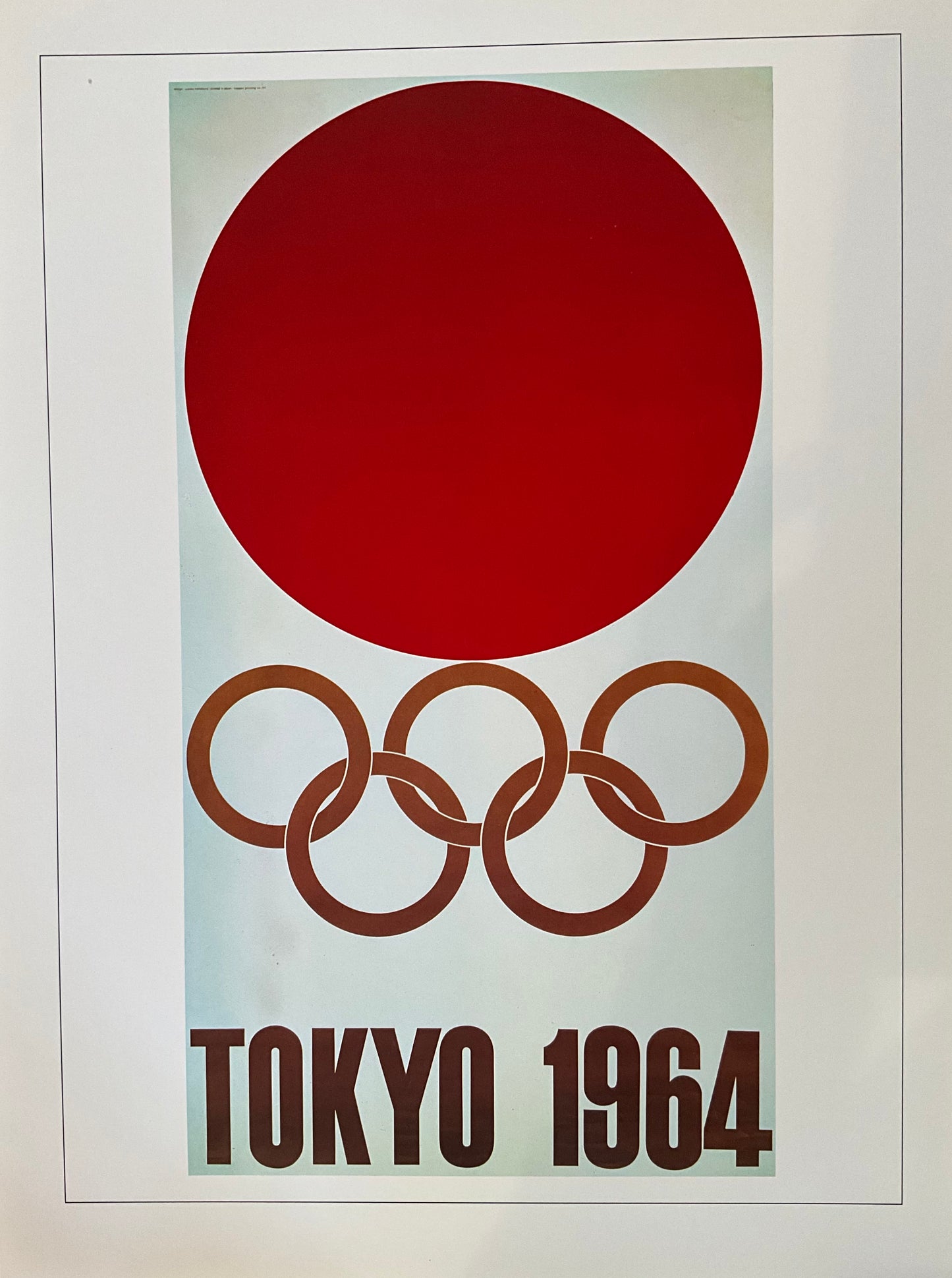 Olympic poster print 1964 Tokyo, Japan