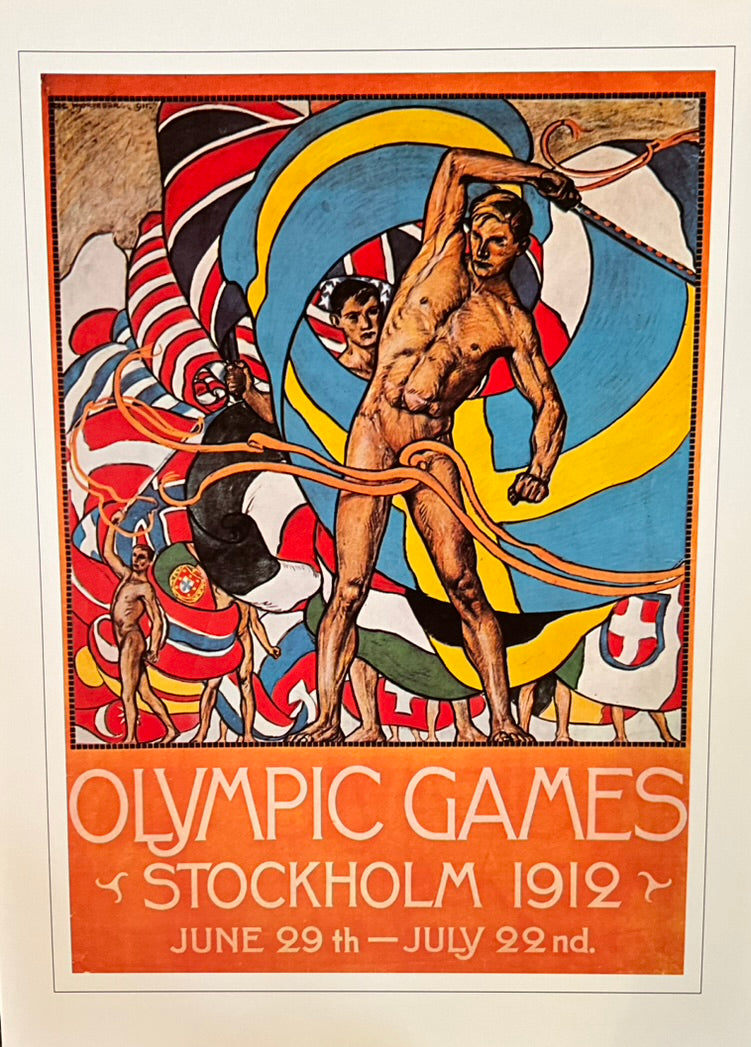 Olympic Poster Print Stockholm 1912